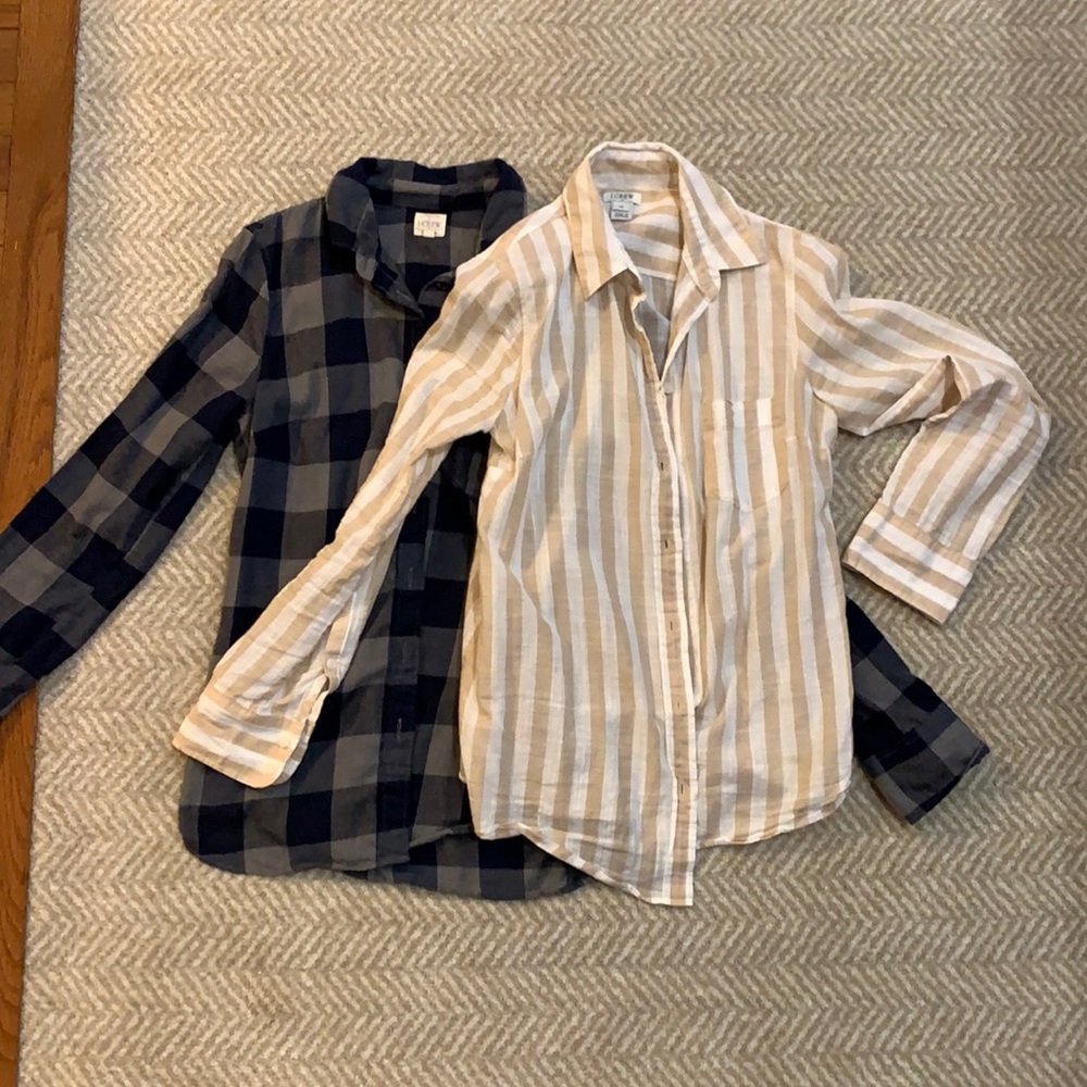 Set of 2 j crew button downs